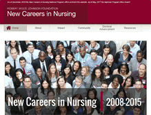 Tablet Screenshot of newcareersinnursing.org